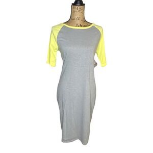 Lularoe Julia Dress Medium Multi Color Knee Length Stretch Women's ladies‎